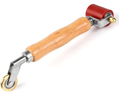VOBOR 2 in 1 Silikon Andrückrolle, Hochtemperaturbeständige Andrückwalze Rollen, Handdruck Roller, Nahtroller, für Kantenumleimer Seam
