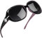 Joopin Occhiali da Sole da Donna Polarizzati Grandi Protezione UV400 Retrò Vintage Oversize Rettangolari Occhiali donna da Sole (Montatura Viola/Lente Nera)