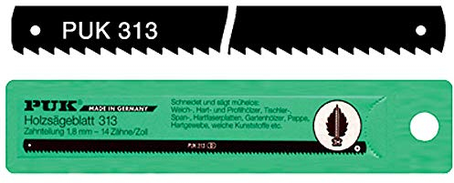 PUK Sägeblätter 313 Holzsägeblatt für Weich-, Hart- und Profilhölzer (12 Stück)