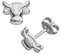 Ohrstecker per Stück echt Sterling Silber 925 Stierkopf Kuh (Art 602074/811084)