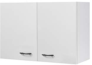 Flex-Well Küchen-Hängeschrank UNNA - Oberschrank vielseitig einsetzbar - 2-türig - Breite 80 cm - Weiß