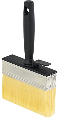 GEEZY Decking Paint Brush with Natural Bristles – Versatile Outdoor Brush for Fence & Garden Painting, Ergonomic Handle, Easy Clean, Ideal for Masonry & Black Fence Paint Projects