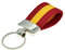 Llavero Original de Tela con la Bandera de España - Ideal para Personalizar Llaves, Coche, Bolso, Monedero - Accesorio Unisex para Hombre y Mujer - Orgullo Español (Modelo 1)