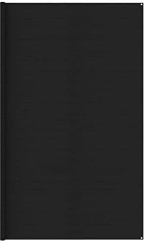 vidaXL Zeltteppich Vorzeltteppich Campingteppich Vorzeltboden Zeltboden Camping Teppich Wohnwagen Terrasse Outdoor 400x500cm Schwarz