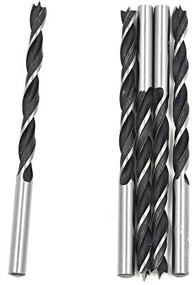 Tsnamay 5mm Wood Drill Bit Three Point Woodworking Drill 5pcs