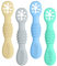 Vicloon Cuillère en Silicone pour Bébé, 4PCS Cuillères Bébé Apprentissage Ustensile d'apprentissage Adapté à Dentition Première Étape Recommandé par Les Experts Sevrage