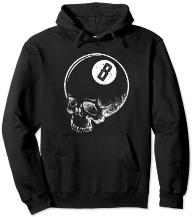 Billard Totenkopf Snooker Pool Pullover Hoodie