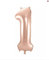 Rose Gold Number 1 Small Foil Balloon, 35cm