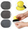 BOOWAN NICOLE Nass-Trockene Hand Schleifklotz für Jesmonite Beton Terrazzo, Runde Haken und Schleife Schleifmaschine mit 100/400/1000 Grit Sandpapiere für Handwerk Polieren (A0166+A0334+A0335+A0336)