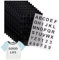 VINYL FROG Iron on Letters for Clothing 10 Sheets HTV Vinyl Black Heat Transfer Vinyl 360 Pcs Heat Transfer Letters A-Z and Numbers 0-9 for Sport T Shirts Team Name Clothes Slogan Printing DIY Crafts