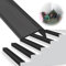 Nez de Marche profilé d'escalier, PVC, adhésif et antidérapant, 70x30mm, d'escalier-Protection, Bande de Bordure, L Profilé Protection d'angle Rebords(Black,100cm)
