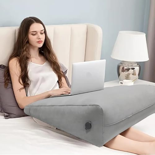 Baiao Inflatable Orthopaedic Bed Wedge Pillow, Triangle Portable Cushion, Comfort Leg Pillow for Sleeping Rest, Improve Pain Relief,Foot and Ankle Injury and Recovery Wedge
