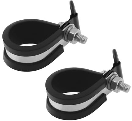 eMagTech Abrazaderas para Eje de Desbrozadora de 26 Mm Antideslizantes Compatibles con Postes Tubos Barras Y Ejes de Desbrozadora de 23-26 Mm.