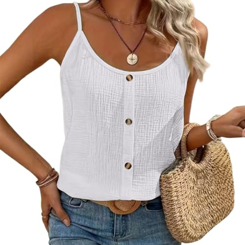 Haut Femme Grande Taille Crop Top Femme Blouse Manche Courte Débardeur Chic Été Tank Top Élégant Bretelles Spaghetti sans Manches Haut Décontracté Doux Tops Casual Couleur Unie T-Shirt Tops Dos Nu