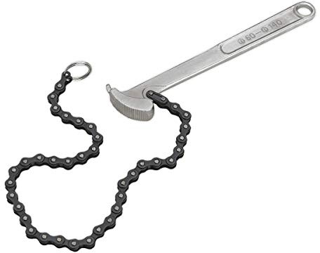 Sealey Ak6409 Oil Filter Chain Wrench 60-120Mm Capacity