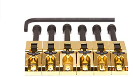 graph tech GT PG 0080 G6 String Saver Classics Floyd Rose Saddles (6-Stück) gold