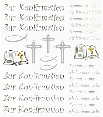 Hobby Design Sticker * Zur Konfirmation * Aufkleber