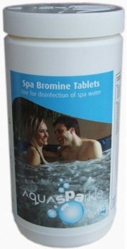 AQUASPARKLE Aqua Sparkle Hot Tub & Spa Bromine Tablets 1kg - Spa & Hot Tub Sanitiser