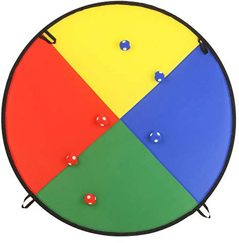 HAEST Faltbare Zielscheibe mit Ministoffbällen - Torte - 145 cm