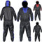 AQF Saunaanzug Sauna Anzug Schwitzanzug Trainingsanzug Für Fitness Joggen & Turnhalle Gewichtsverlust Schlankheitskur Anzug (Blau, XL)
