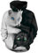 EUDOLAH Damen Pullover 3D Druck Pulli mit Tasche Digitaldruck Pulli mit Aufdruck Galaxy Tier Langarm 0-Schwarz und Weiß Katzen L-XL