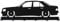 Schlüsselbrett W201 E190 Car Oldtimer Optik schwarz - 6 Haken Garderobe Schlüsselboard Hakenleiste Dekoration
