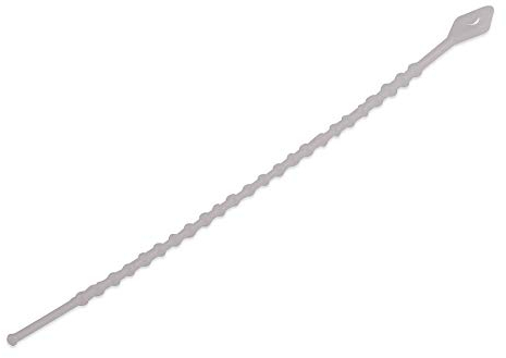 Poly Pool PP7580Q Set di 25 Fascette Riapribili con Asola a Nodi per Cablaggi all'Interno di Apparecchiature Elettriche, Lunghezza 150 mm, Diametro di Serraggio Max 35 mm, Bianco