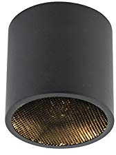 Qazqa - Design Spot I Spotlight I Deckenspot I Deckenstrahler I Strahler I Lampe I Leuchte schwarz - Impact Honey I Wohnzimmer I Schlafzimmer - Aluminium Zylinder - LED geeignet GU10