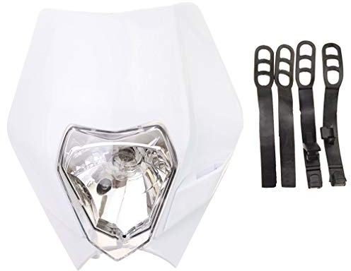 WOOSTAR 12V 35W Enduro Scheinwerfer S2 Ersatz für Suzuki SX EXC XCF Supermoto Chinesisch ATV Roller Pocket Dirtbike Weiß