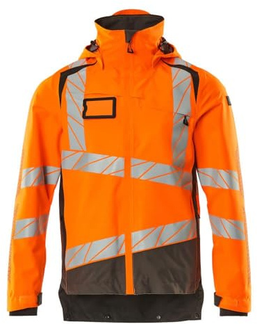 Mascot 19301-231-1418 Accelerate Safe Atmungsaktiv Wind und Wasserdicht Hard Shell Jacke, Hi-Vis Orange/Dunkelanthrazit, M Größe