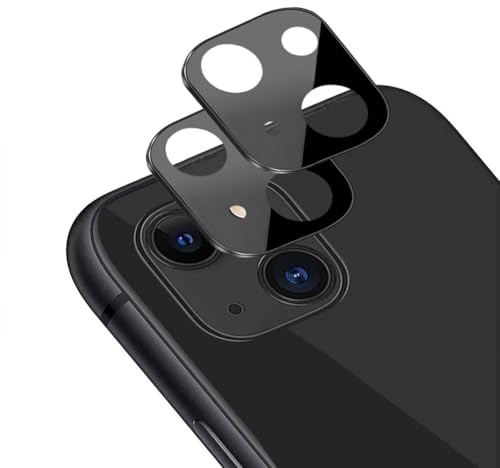 xinyunew Geeignet für iPhone 13 Kamera Panzerglasfolie Schutzfolie 2 Objektiv Folie Len Protector Kamera Schutzglas Rückseite Camera Glasfolie 9H Härte Zubehör Wasserdicht - Schwarz