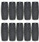 Hsthe Sea Paquete de 10 rodillos de repuesto minerales extra gruesos Scholl Velvet Smooth Pedi Cabezal de repuesto para rodillos de repuesto Scholl Velvet Smooth para removedor de callos, azul