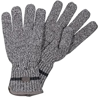 camel active Herren 408520/8g52 Knitted Gloves, Stone Grey, XL