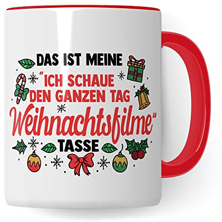 Weihnachten Tasse Weihnachts-Filme Kaffee-Becher Teetasse Christmas Glühweintasse Geschenk Geschenkidee Frohe Weihnachten Winter Kaffeetasse Fest Winter weihnachtlich Freundin Kollegin
