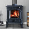 NRG 8KW Black Cast Iron Wood Burning Stove Defra Eco Design High Efficiency Indoor Use