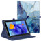 Fintie Tablet Universal Hülle für 11 Zoll DOOGEE U11/U11 Pro/Blackview Tab90 11/TABWEE W90 11/Whitedeer/HotLight/DOOGEE U10 10 Zoll, Multi-Winkel Hülle Universal für 9-11 Tablet, Marmor Ozean