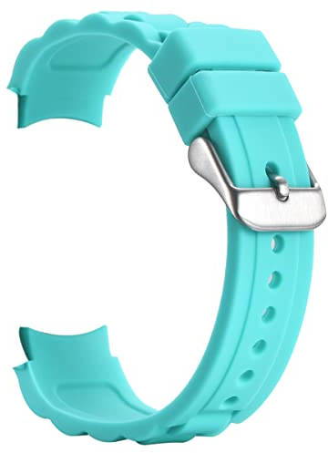 Alienwork Uhrenarmband Silikon-Armband Türkis Silikon Leicht Weich Wasserdicht
