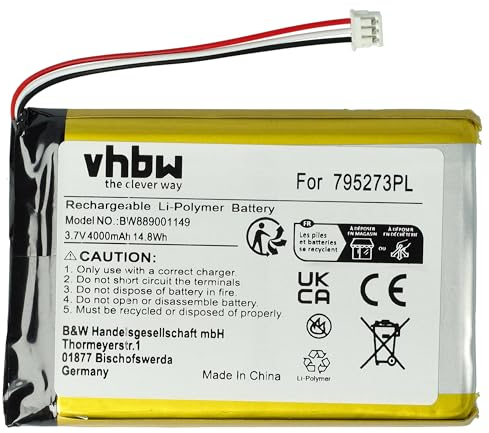 vhbw Akku kompatibel mit Tigerbox Touch Hörspielbox (4000mAh, 3,7V, Li-Polymer)