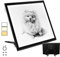 WELZK 3-Farben A3 Light Pad mit eingebautem Ständer, 42×32 cm Leuchttisch A3, Seitentasten Bright Pad für Zeichnen, Abpausen, Vinyl-Schneiden, Diamond Painting usw