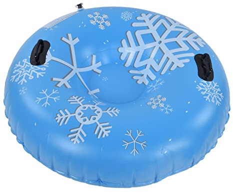 Topyond Schneeschläuche – aus PVC, Halten Einer Belastung von Bis zu 200 Kg Stand, Aufblasbare Skiringe Mit Griff, Geeignet Für Outdoor-Sportarten Für Erwachsene Und Familien