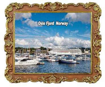 Kühlschrankmagnet Oslo Fjord Norwegen 3D Reise Souvenir Kühlschrank Dekoration Magnetaufkleber Handwerk Kollektion