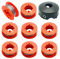 luolety Bobine de fil de rechange pour débroussailleuse Bosch ART 23 26 30 Commitrim Easytrim - 1,6 mm - 8 m - Compatible avec F016800175 (8 bobines + 1 couvercle)