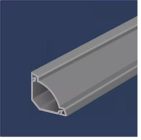 BBAUER Wood Grain Cable Cover Protector, 3Pcs Heavy Duty Floor Corners Cable Management, Wall Cable Tidy/E/L 1M