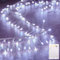 10Feet Battery Operated Fairy Lights, 120LEDs Firecracker String Lights Waterproof Silver Wire Starry Firefly Lights for DIY Wreath Home Weeding Indoor Outdoor Christmas Decorations, White