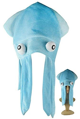 Lpitoy Tintenfisch-Hut, lustige Partyhüte, Oktopus-Hut, Meerestierhut, verrückte Hüte, Kostüm, Party, Verkleidung, Cosplay, Requisiten, Zubehör, Kinder und Erwachsene