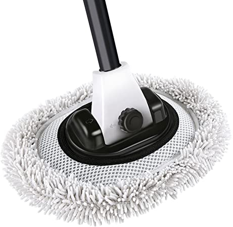 Autowaschbürste Waschbürste Auto mit Teleskopstiel Auto Bürsten Weicher Autowaschmopp Kratzer Reinigungsbürsten Für LKW SUV Wohnwagen Bürste, Waschbürste Wohnmobil Mikrofaser Mop