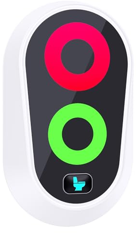 5 Minuten Timer für Toilette, lustiges Geschenk für Papa Mama, Festival Neuheit Geschenk für Vatertag, Geburtstag, Weihnachten, Thanksgiving, weißer Elefant, wasserdichter Timer mit Lichtern