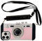 QoKcoahn Emily in Paris Phone Case for iPhone 11, Kawaii 3D Cartoon Vintage Camera Case with Long Lanyard Silicone PC Crossbody Phone Case Shockproof Protector Women Men for iPhone 11