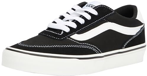 Vans Damen Brooklyn Ls Sneaker, Suede/Canvas Black/White, 38.5 EU