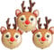 Folienballon Elch, 3pcs Luftballon Rentier, Elch Ballon, Ballon Rentier, Weihnachten Deko Ballon, Weihnachten Ballon, Weihnachts-Neujahrs-Party-Ballon-Dekoration